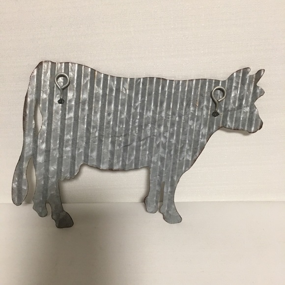 Metal Cow & Wall Letter Holder Accessories Decor Country Primitive New - Picture 3 of 7